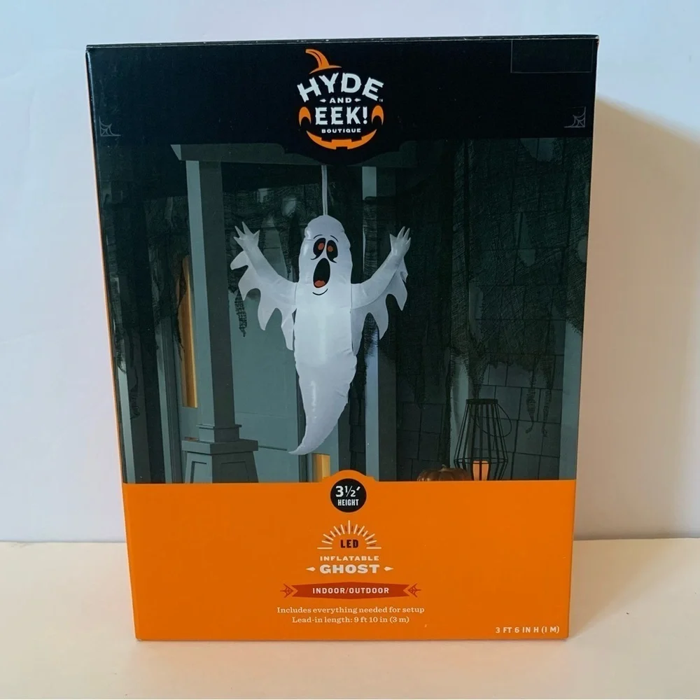 NIB. HYDE & EEK! Inflatable Ghost Decoration